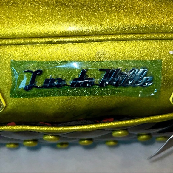 Lux de Ville Cosmic Chartreuse Sparkle Purse - Picture 7 of 15